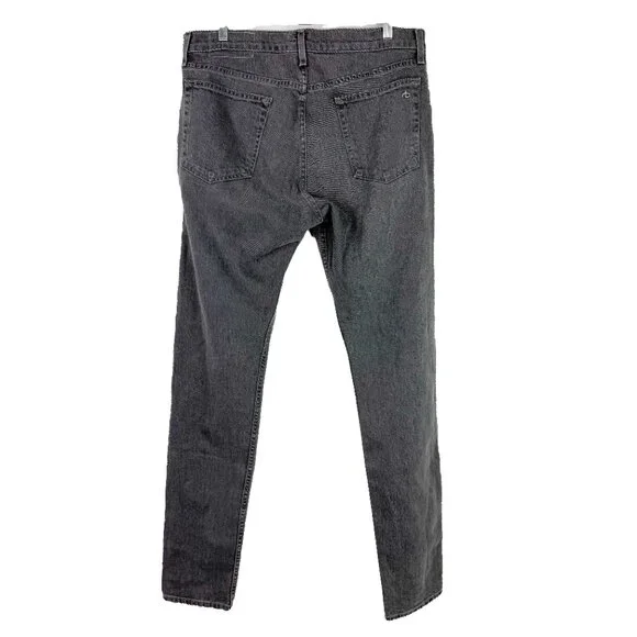 Rag & Bone Standard Issue Fit 1 Extra Slim Jeans Vesuvio Wash Gray Size 34 EUC - Picture 9 of 12